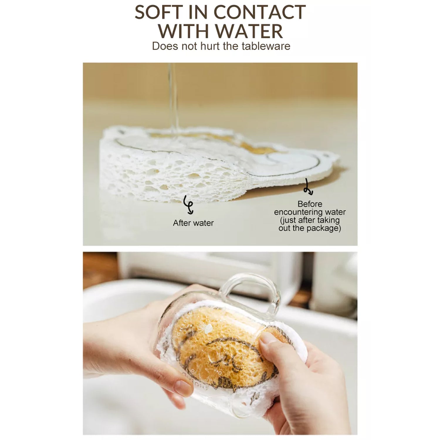 6428A Compressed Wood Pulp Sponge. Creative Cartoon Design Scouring Pad Dishwashing Absorbing Pad. Kitchen Cleaning Tool. DeoDap 6428A Compressed Wood Pulp Sponge. Creative Cartoon Design Scouring Pad Dishwashing Absorbing Pad. Kitchen Cleaning Tool. DeoDap